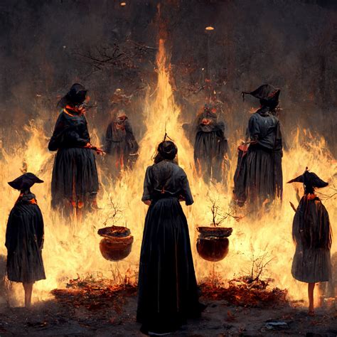 Witches burning in Salem (Midjourney) in 2022 | Witch painting, Salem art, Witch