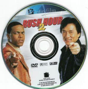 Rush Hour 2 (2001) R1 - Movie DVD - CD Label, DVD Cover, Front Cover