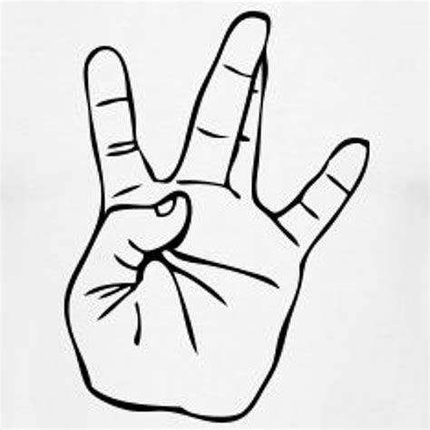 West Side Hand Sign Drawing