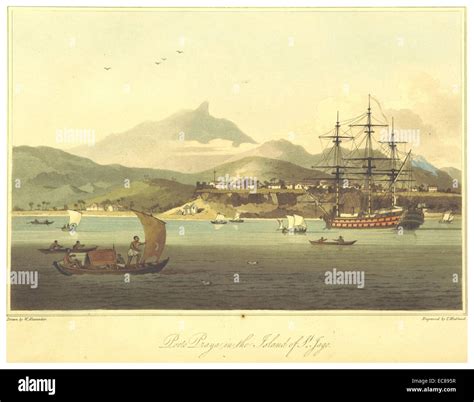 Barrow 1806 p098 porto praya hi-res stock photography and images - Alamy