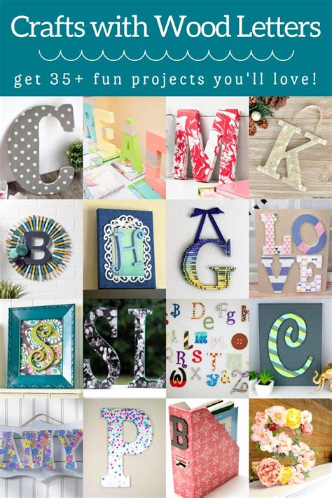 Craft Ideas For Decorating Wooden Letters | Onvacationswall.com