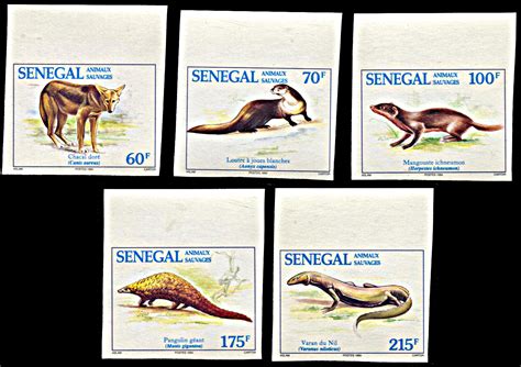 Senegal 1093-1097, MNH imperf., Wildlife | Africa - Senegal, General Issue Stamp / HipStamp