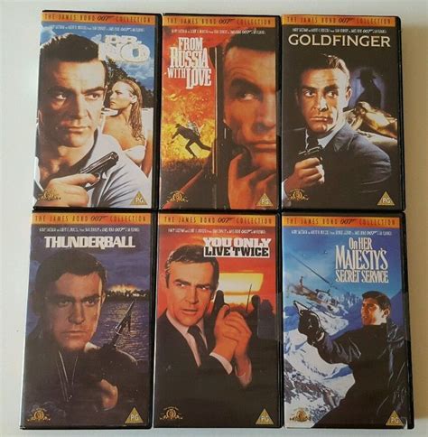 The James Bond Collection (VHS, 1999) for sale online | eBay | James ...