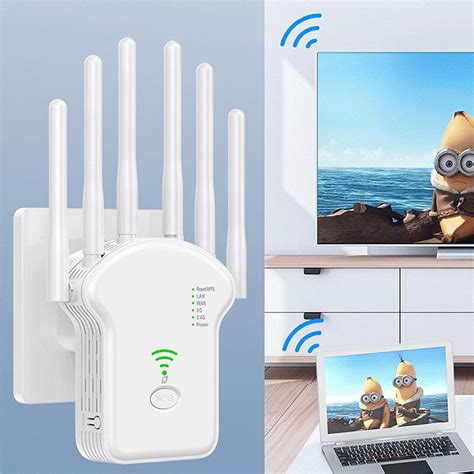 U13 1200Mbps WiFi Repeater Wireless WiFi Signal Repeater Extender High ...