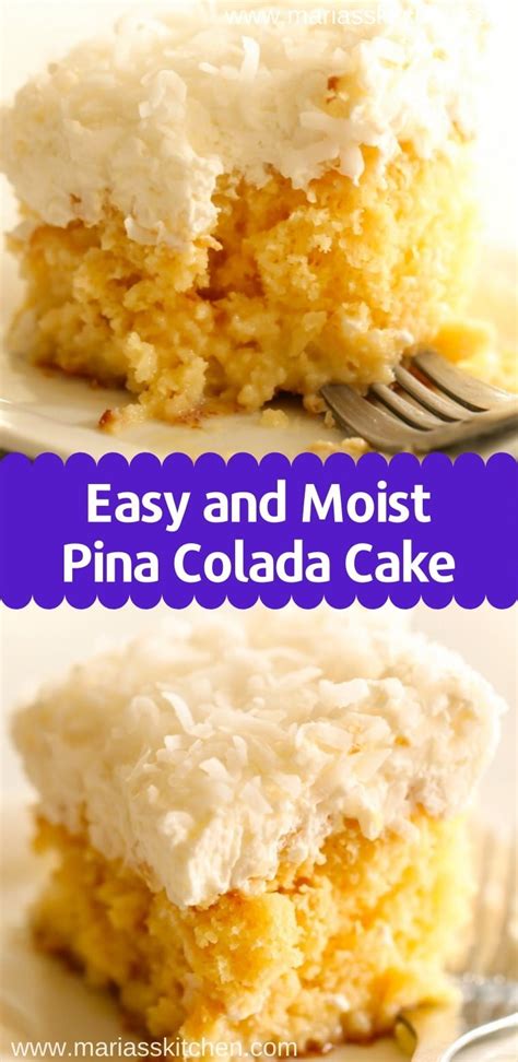 Easy and Moist Pina Colada Cake Recipe - Maria's Kitchen