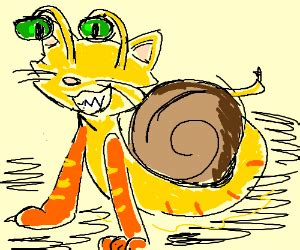 Snail Cat Hybrid - Drawception