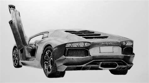 Lamborghini Aventador Pencil Drawing by RintalaDrawings on DeviantArt