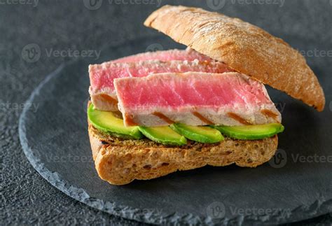 Sandwich with tuna and avocado 24215890 Stock Photo at Vecteezy