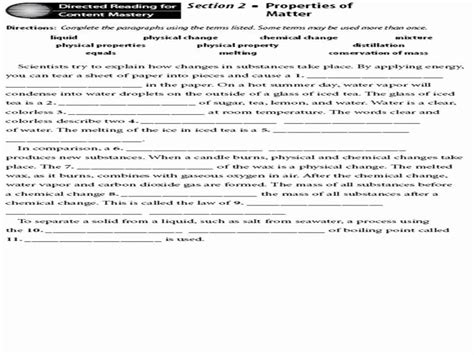 50 Conservation Of Mass Worksheet