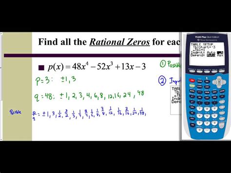 Finding Real Zeros Calculator