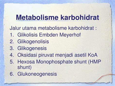 Ppt Metabolisme Karbohidrat Powerpoint Presentation Free Download ...