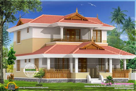 Beautiful traditional home elevation - Kerala Home Design and Floor ...