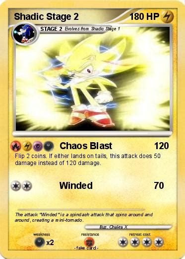 Pokémon Shadic Stage 2 2 - Chaos Blast - My Pokemon Card