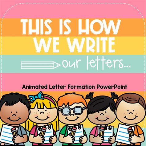 Animated Letter Formation POWERPOINT + STATE FONTS - Top Teacher