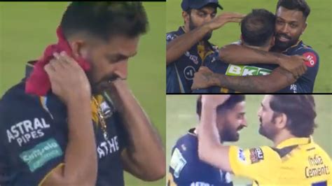 IPL 2023: WATCH- Hardik Pandya hugs Mohit Sharma after GT's loss to CSK in final; MS Dhoni ...