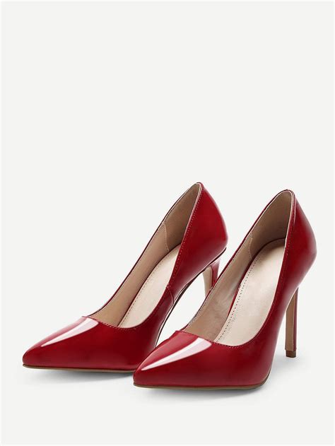 Classic Red Stiletto Heels - Patent Leather | Heels, Red stiletto heels, Red high heels