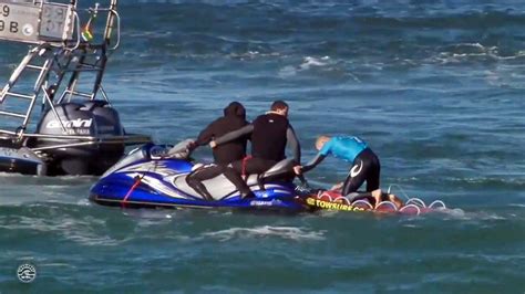 3-time world champ Fanning escapes shark attack during surfing competition in South Africa | CTV ...