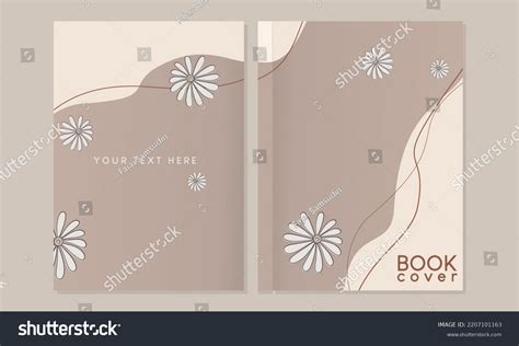 Notebook Cover Page Set Templates Aesthetic Stock Vector (Royalty Free ...