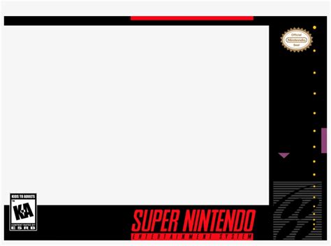 Snes Box Art Png - Super Nintendo Cover Template PNG Image ...