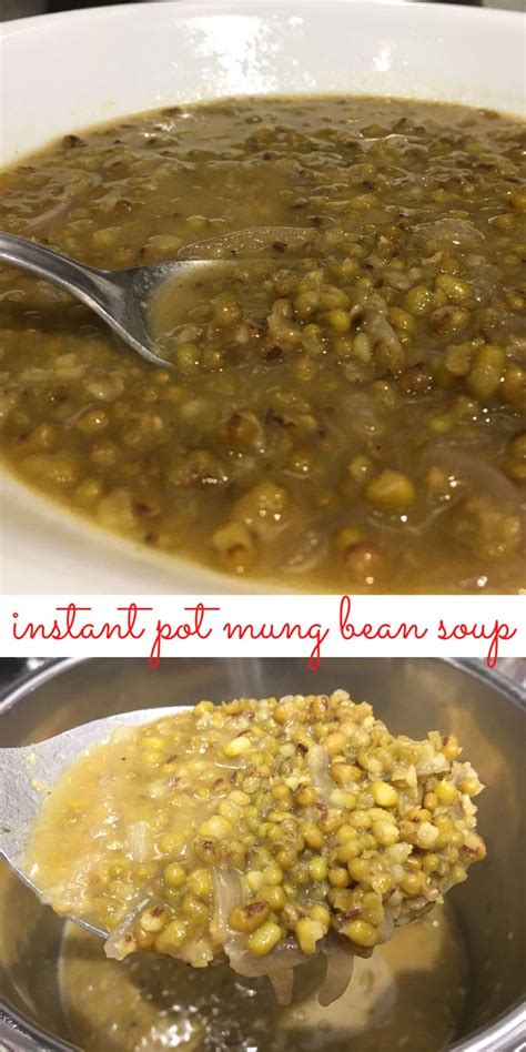 Mung Bean Soup In Instant Pot - Monggo Bean Dal Soup