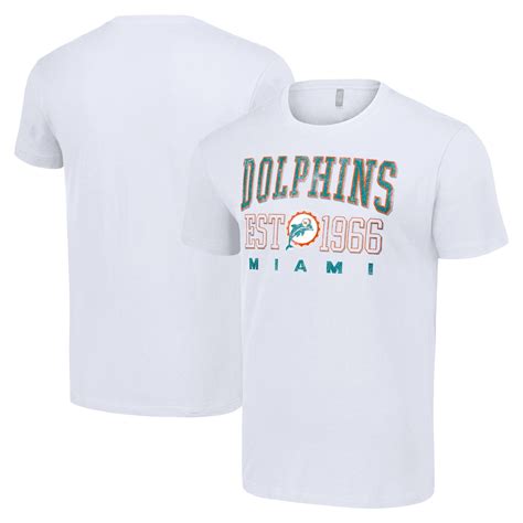 Men's Starter White Miami Dolphins Throwback Logo T-Shirt - Walmart.com