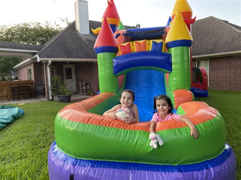 Rainbow Themed Bounce House Combo Houston, TX | SkyHighPartyRentals