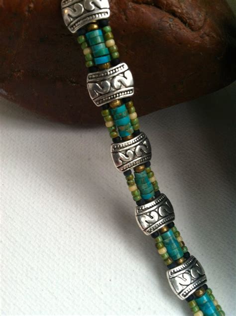 Mens Turquoise Bracelet Mens Bracelet Genuine Turquoise - Etsy