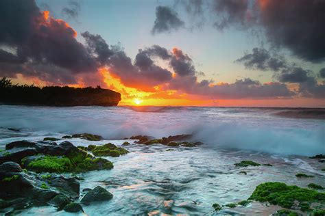 Shipwreck Beach Kauai Sunrise Photograph by Sam Amato