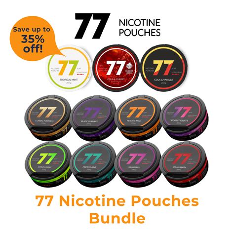 77 Nicotine Pouches Flavor Bundle (3mg, 6mg, 12mg, 20mg) - Smokeless Philippines