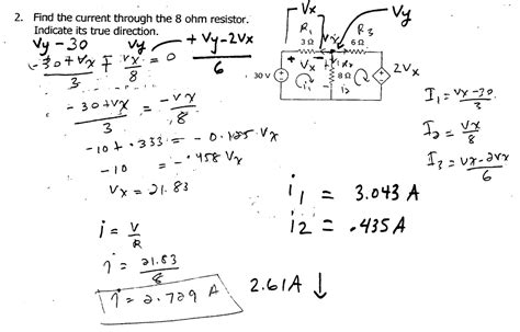 Solved Find the current through the 8 ohm resistor. Indicate | Chegg.com