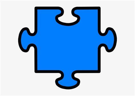 Autism Puzzle Piece Outline - Jigsaw Piece Clip Art Transparent PNG ...