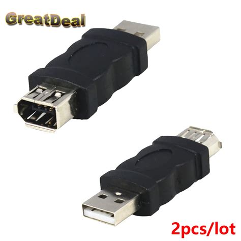 2pcs/lot 6 Pin Female Firewire IEEE 1394 to USB Male Adapter Convertor HY1553-in Computer Cables ...