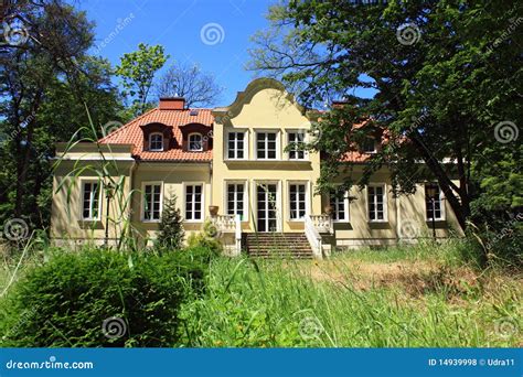 Beautiful Mansion in Garden Stock Photo - Image of construction ...