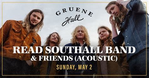 Read Southall Band & Friends in New Braunfels at Gruene Hall