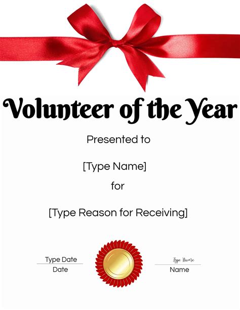 FREE Volunteer Certificate Template | Many Designs are Available