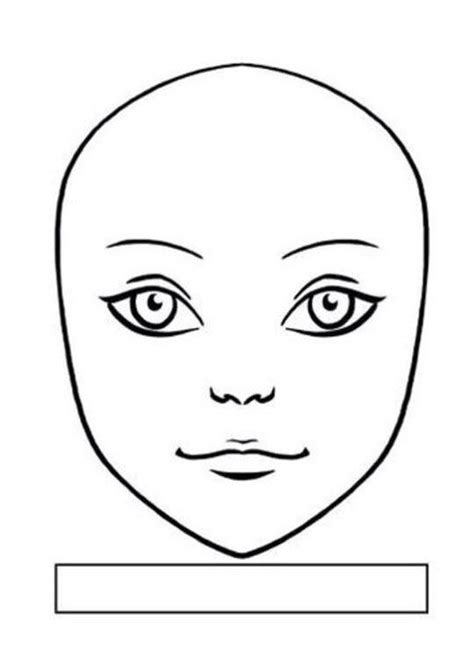 #face #stencils #templates #facestencilstemplates | Face stencils, Doll face paint, Face template