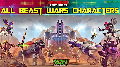 TRANSFORMERS - ALL BEAST WARS CHARACTERS - YouTube