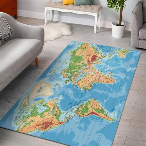 Classic World Map Area Rug | World map rug, Map rug, Area rugs