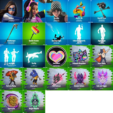 Fortnite News on Twitter: "These are all the cosmetics that were added in #Fortnite v21.50 ...