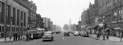 Washington Ave. looking south from Center. 1950s. | Bay city, Bay city ...