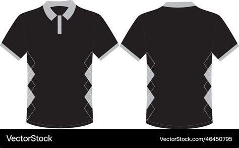 Polo shirt template t-shirt templates design Vector Image