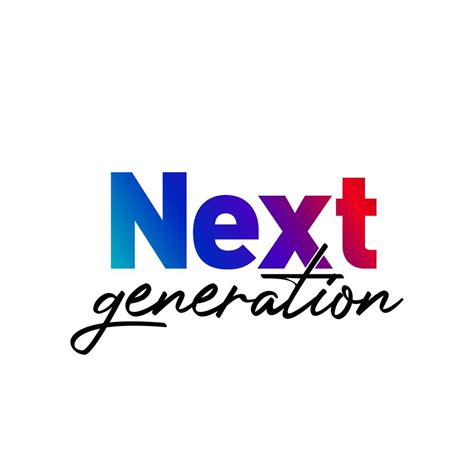 Next Generation text logo. Next Generation typography logo. 20292849 Vector Art at Vecteezy