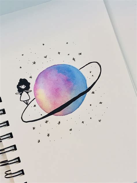 Dream around | Planet drawing, Space drawings, Planet painting