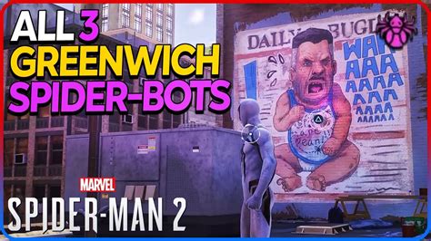 All Greenwich Spider-Bots Spider Man 2 - YouTube