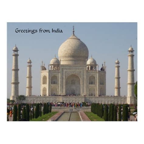 taj mahal postcard | Zazzle