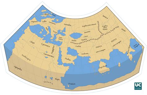 Claudius Ptolemy's world map [1400×908] : MapPorn