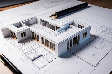 Premium Photo | Architecture Plans Blueprinting the Future