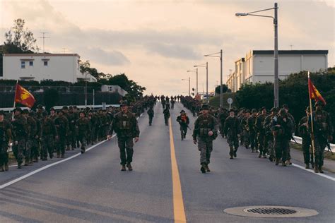 DVIDS - Images - Headquarters Battalion conducts a 6-mile hike on Camp Courtney, Okinawa [Image ...