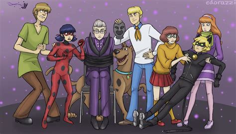 sandwormsladybugs: “ Imagine this Miraculous crossover · Scooby-Doo and the gang are ...