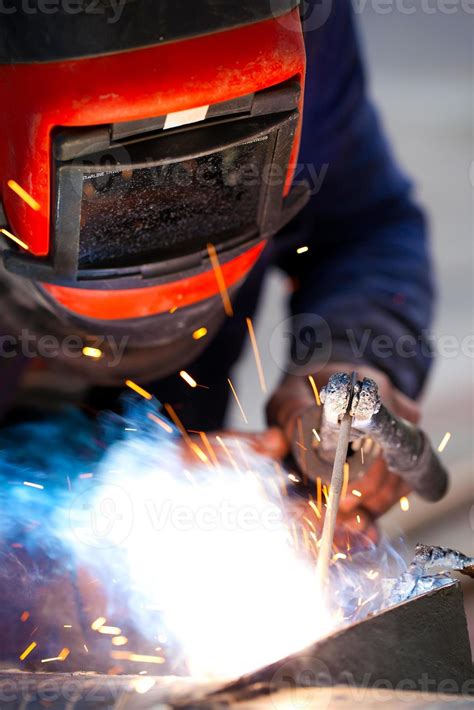 Arc Welding in Construction Area 3107984 Stock Photo at Vecteezy